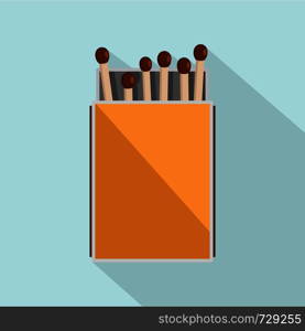 Pack of matches icon. Flat illustration of pack of matches vector icon for web design. Pack of matches icon, flat style