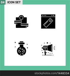 Pack of Modern Solid Glyphs Signs and Symbols for Web Print Media such as weight, knife, sport, tool, ritual Editable Vector Design Elements