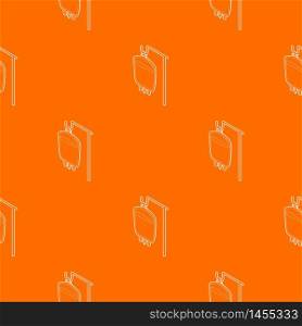 Package for blood transfusion pattern vector orange for any web design best. Package for blood transfusion pattern vector orange
