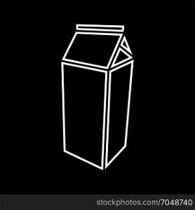 Package for milk icon .