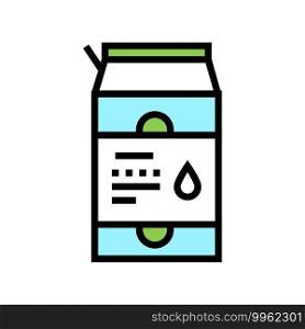package liquid probiotics color icon vector. package liquid probiotics sign. isolated symbol illustration. package liquid probiotics color icon vector illustration