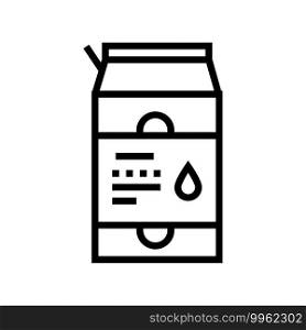 package liquid probiotics line icon vector. package liquid probiotics sign. isolated contour symbol black illustration. package liquid probiotics line icon vector illustration
