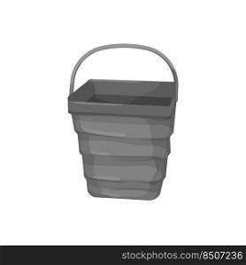 package plastic bucket container cartoon. package plastic bucket container sign. isolated symbol vector illustration. package plastic bucket container cartoon vector illustration