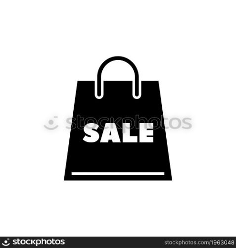 Package Sale. Flat Vector Icon. Simple black symbol on white background. Package Sale Flat Vector Icon