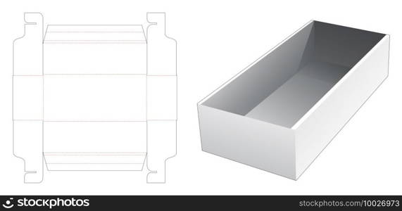 packaging box die cut template