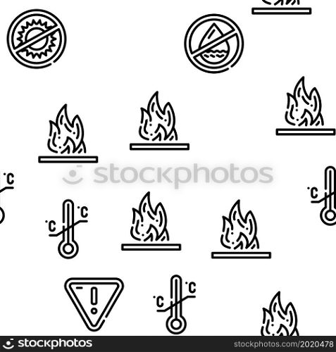 Packaging Industrial Marking Vector Seamless Pattern Thin Line Illustration. Packaging Industrial Marking Vector Seamless Pattern