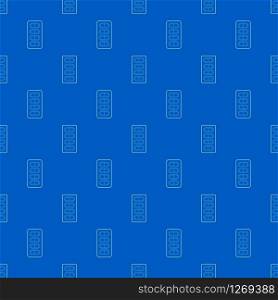 Packaging of tablets pattern vector seamless blue repeat for any use. Packaging of tablets pattern vector seamless blue