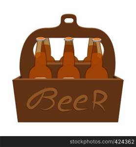 Packaging with beer cartoon icon on a white background. Packaging with beer cartoon icon