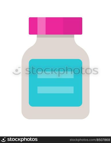 Packer bottle vector design element. Abstract customizable symbol for infographic with blank copy space. Editable shape for instructional graphics. Visual data presentation component. Packer bottle vector design element