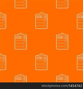 Packing list pattern vector orange for any web design best. Packing list pattern vector orange