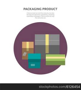 Packing product boxes icon design style. Box delivery, package service, transportation parcel, deliver container, receive pack, send and logistic vector illustration. Isolated packing product icon