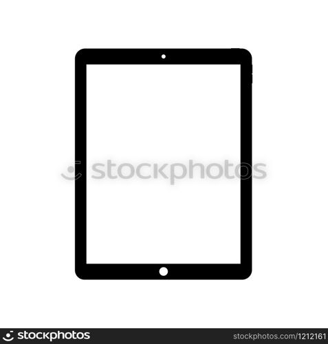 Pad for mobile device design. Monitor vector icon.