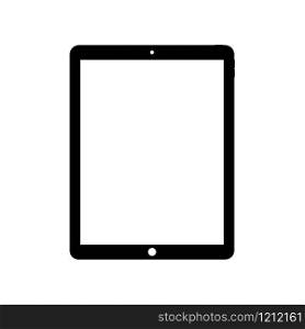 Pad for mobile device design. Monitor vector icon.