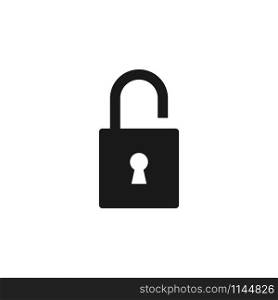 Padlock icon design template vector isolated illustration. Padlock icon design template vector isolated