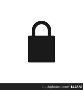 Padlock icon design template vector isolated illustration. Padlock icon design template vector isolated