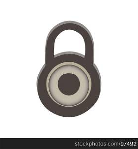 Padlock icon lock vector isolated illustration symbol sign security safe design password protection isolated