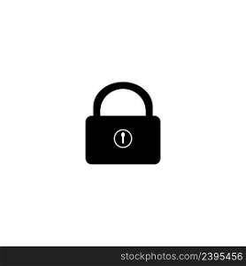 padlock icon logo vector design template