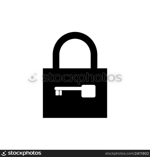 padlock icon vector logo design illustration image