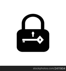padlock icon vector logo design illustration image