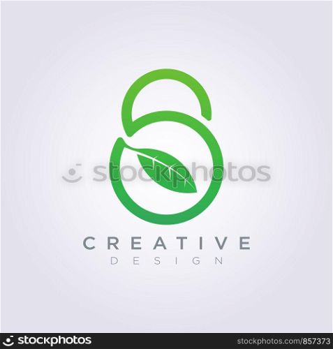Padlock Leaf Template Design Company Logo Vector Symbol Icon.