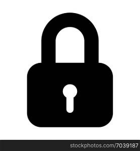 padlock locked, icon on isolated background