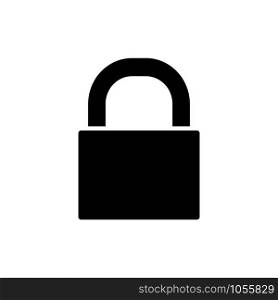 padlock - security icon vector design template
