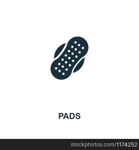 Pads icon. Premium style design from hygiene collection. Pixel perfect pads icon for web design, apps, software, printing usage.. Pads icon. Premium style design from hygiene icons collection. Pixel perfect Pads icon for web design, apps, software, print usage