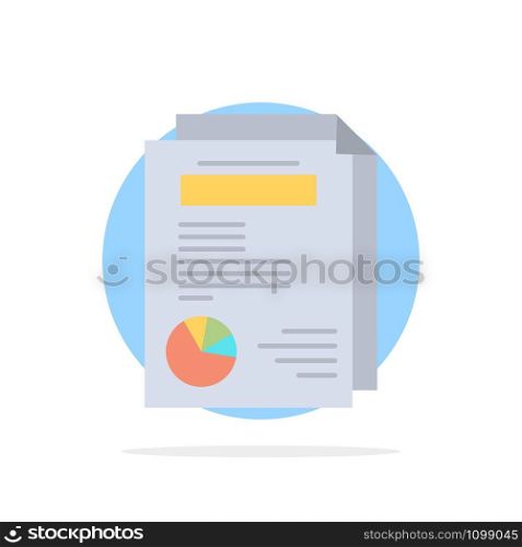 Page, Layout, Report, Presentation Abstract Circle Background Flat color Icon