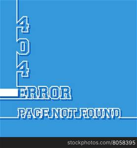 Page not found. Error 404. Page not found message. Vector illustration