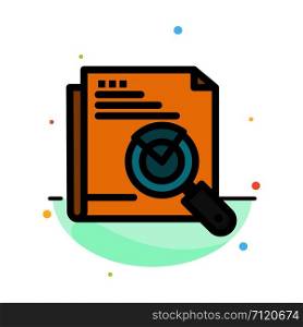 Page, Search, Web, Page Search, Layout Abstract Flat Color Icon Template