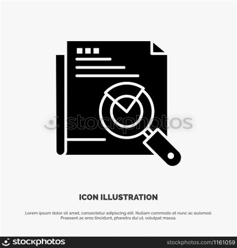 Page, Search, Web, Page Search, Layout solid Glyph Icon vector