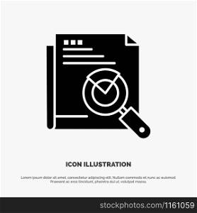 Page, Search, Web, Page Search, Layout solid Glyph Icon vector