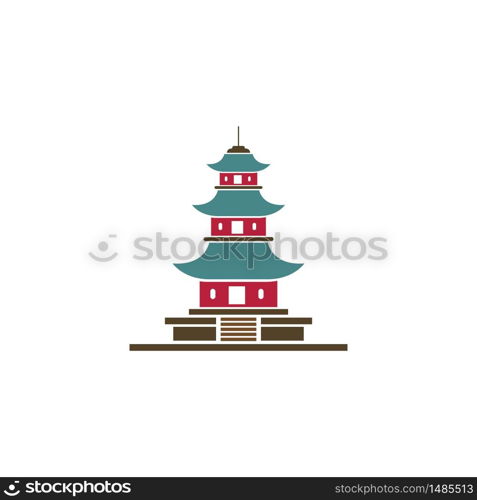 pagoda icon vector illustration design
