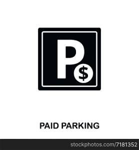 Paid Parking icon. Line style icon design. UI. Illustration of paid parking icon. Pictogram isolated on white. Ready to use in web design, apps, software, print. Paid Parking icon. Line style icon design. UI. Illustration of paid parking icon. Pictogram isolated on white. Ready to use in web design, apps, software, print.