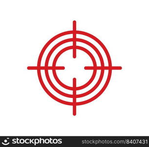 Pain point icon. Pain red circle mark. Target spot symbol for medical design. Concept killer for headaches, abdominal aches. Editable stroke. Vector illustration isolated on white background.. Pain point icon. Pain red circle mark. Target spot symbol for medical design. Concept killer for headaches, abdominal aches. Editable stroke. Vector illustration isolated on white background