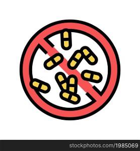 painkillers pills addiction color icon vector. painkillers pills addiction sign. isolated symbol illustration. painkillers pills addiction color icon vector illustration