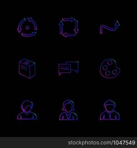paint , avatar , message , arrows , directions , avatar , download , upload , apps , user interface , scale , reset message , up , down , left , right , icon, vector, design, flat, collection, style, creative, icons