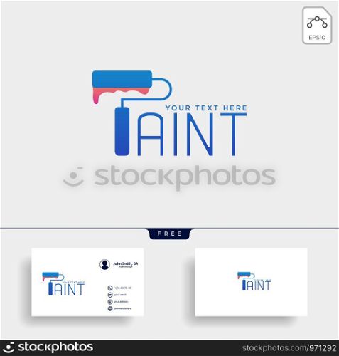 paint brush colorful logo template vector icon element - vector. paint brush colorful logo template vector icon element