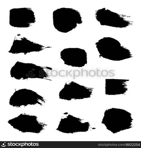 Paint brush elements vector image