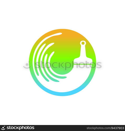 Paint brush icon logo design template vector image