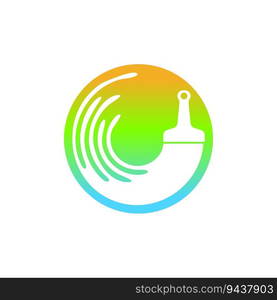 Paint brush icon logo design template vector image