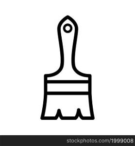 Paint brush icon outline style