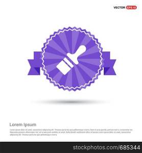 Paint brush icon - Purple Ribbon banner