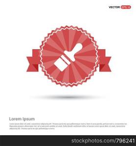 Paint brush icon - Red Ribbon banner