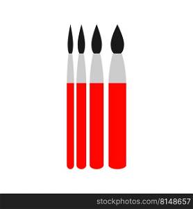 paint brush icon vector illustration design