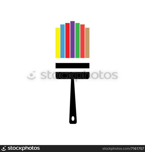 paint brush logo vector