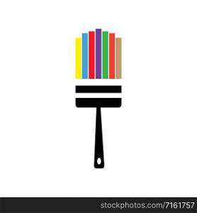 paint brush logo vector