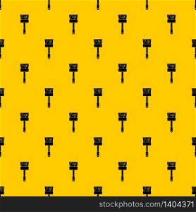 Paint brush pattern seamless vector repeat geometric yellow for any design. Paint brush pattern vector