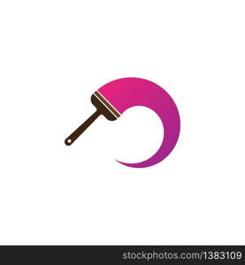 Paint brush symbol illustration