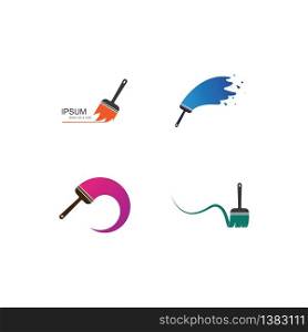 Paint brush symbol illustration